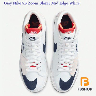 Giày Nike SB Zoom Blazer Mid Edge White