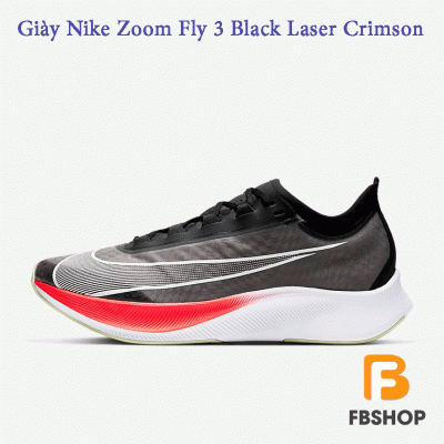 Giày Nike Zoom Fly 3 Black Laser Crimson