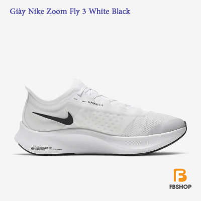 Giày Nike Zoom Fly 3 White Black 
