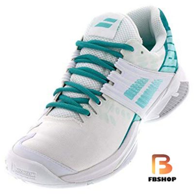 Giày tennis Babolat Pro Fury AC W White Blue