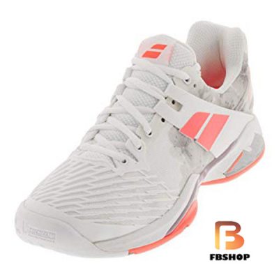 Giày tennis Babolat Pro Fury AC W White Pink