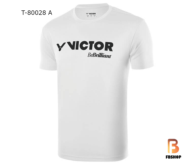 Áo cầu lông victor t80028 - màu trắng 