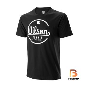 Áo Tennis Wilson Mens Lineage Tech Black | Kiểu dáng khỏe khoắn