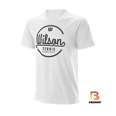 Áo Tennis Wilson Mens Lineage Tech White