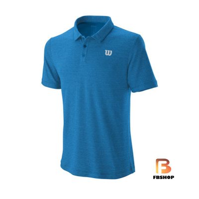 Áo Tennis Wilson Mens Training Polo Blue