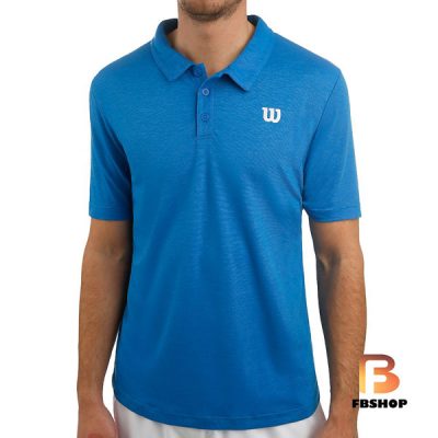 Áo Tennis Wilson Mens Training Polo Blue