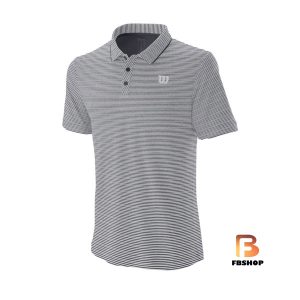 Áo Tennis Wilson Mens Training Polo Grey | Tự tin tỏa sáng