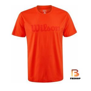 Áo Tennis Wilson Mens Spring UWII Script Orange | Phong cách cá tính