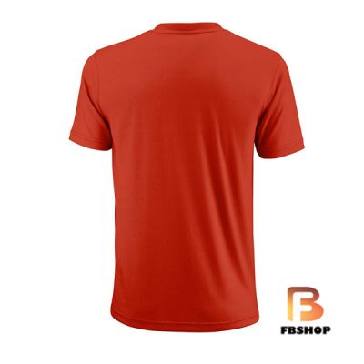 Áo Tennis Wilson Mens Spring UWII Script Red