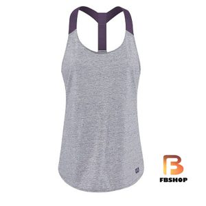 Áo Tennis Wilson Womens UWII Vignette Grey | Vừa nhẹ vừa thoáng
