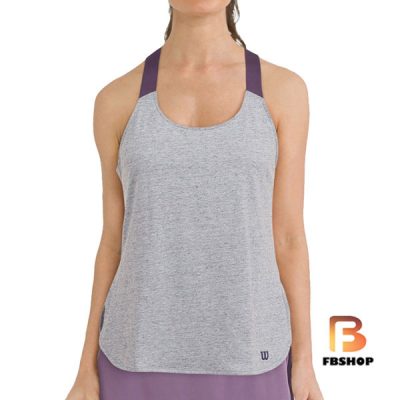 Áo Tennis Wilson Womens UWII Vignette Grey