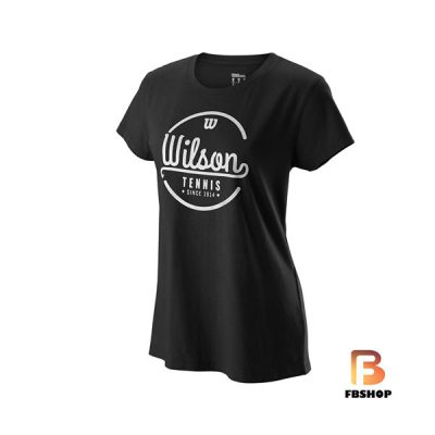 Áo Tennis Wilson Womens Lineage Tech Black