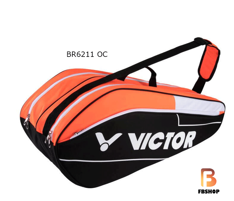 Bao vợt cầu lông victor br6211 - cam đen