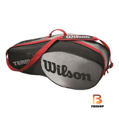 Bao vợt Tennis Wilson Team III 3 Pack Black