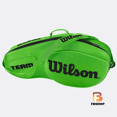 Bao vợt Tennis Wilson Team III 3 Pack Green