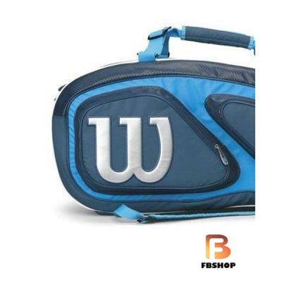 Bao vợt Tennis Wilson Tour V15 Pack Blue