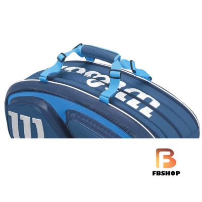 Bao vợt Tennis Wilson Tour V15 Pack Blue