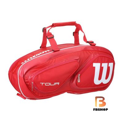 Bao vợt Tennis Wilson Tour V15 Pack Red