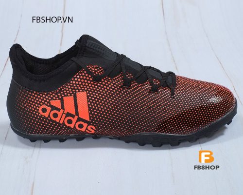 Giày bóng đá adidas TF đen chấm đỏ