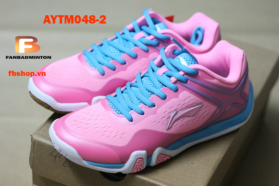 Giày Lining AYTM048-2 màu hồng - góc cạnh 