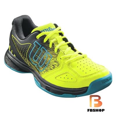 Giày Tennis Wilson Junior Kaos Composite Yellow Black