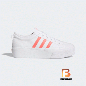Giày Sneaker Adidas Nizza Platform White Pink | Sự hiện đại ở mẫu mã