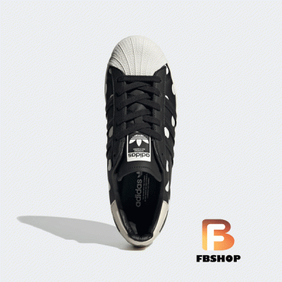 Giày Sneaker Adidas Superstar W Black Fun