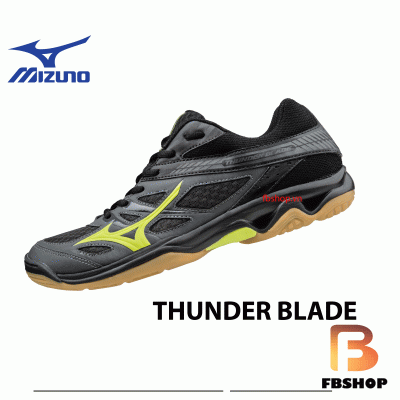 Giay-indoor-mizuno-thunder-blade-xam-den Giày INDOOR MIZUNO THUNDER BLADE Xám đen