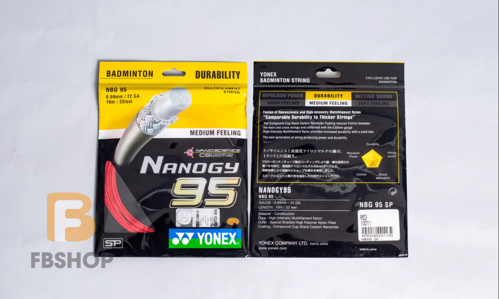 Cước cầu lông bền Yonex Nanogy BG 95