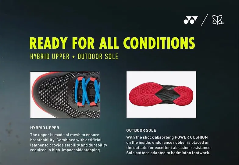 Công nghệ HYBRID UPPER là một trong những cải tiến đáng chú ý của Yonex 