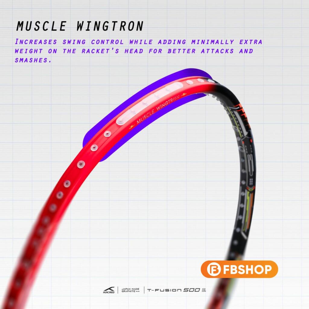 Muscle Wingstron giúp phân bổ lực căng đồng đều, duy trì độ ổn định của dây