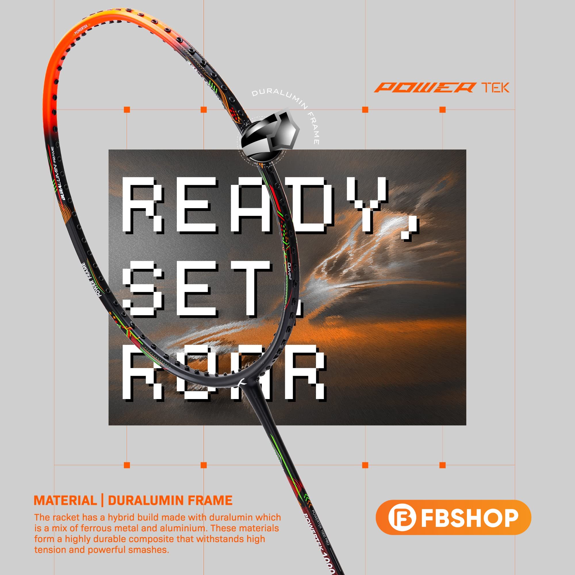 Fbshop đánh giá Powertek 1000 Pro là cây vợt ổn định trên sân, mang thiên hướng tấn công