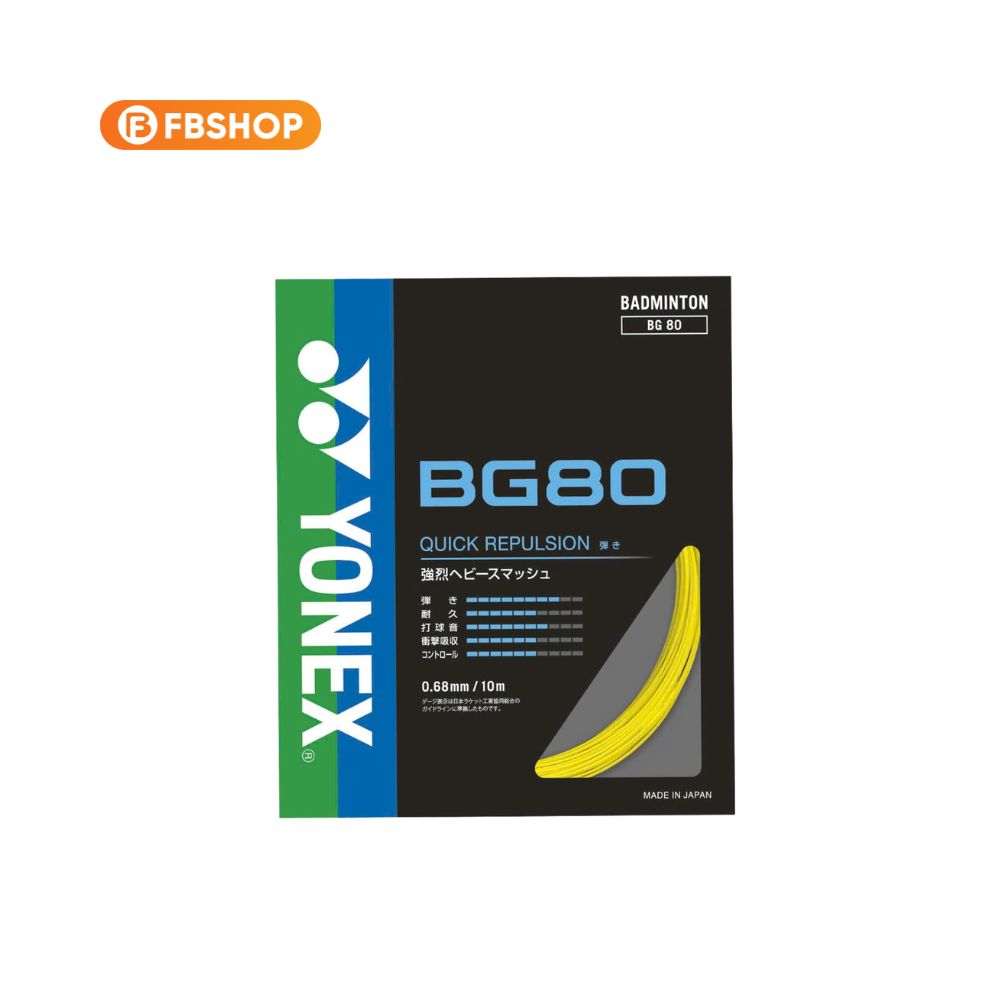 Cước đan vợt BG80 Power nội địa Nhật được tích hợp nhiều công nghệ hiện đại Cước đan vợt BG80 Power nội địa Nhật được tích hợp nhiều công nghệ hiện đại