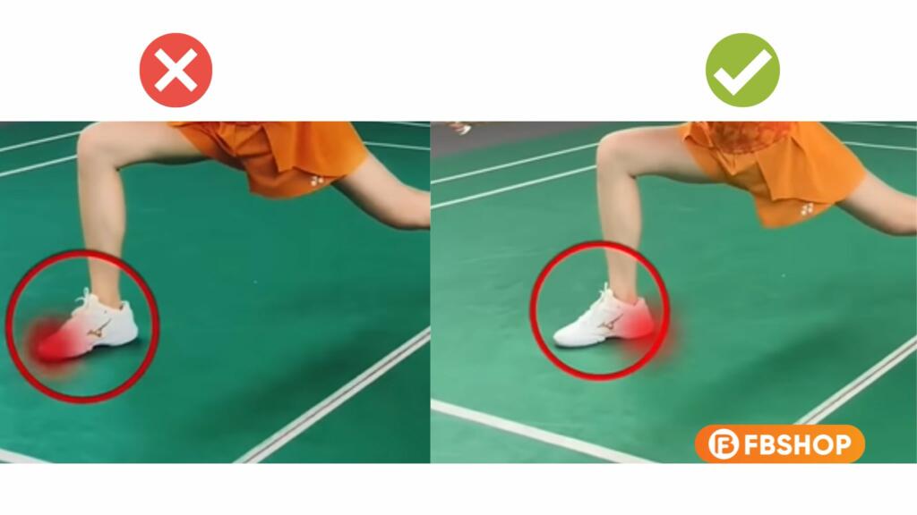 Sai lầm khi tiếp đất bằng mũi chân trong khi thực hiện pha cứu cầu