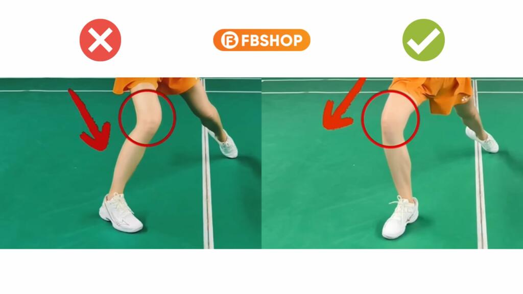Luôn hạ trọng tâm và mở  gối để dồn lực cho cú phản tạt