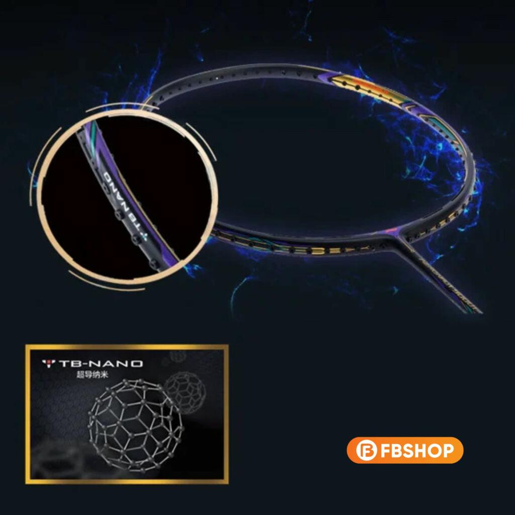 TB Nanotechnology giúp khung vợt có độ ổn định cao và chịu lực căng tốt hơn 