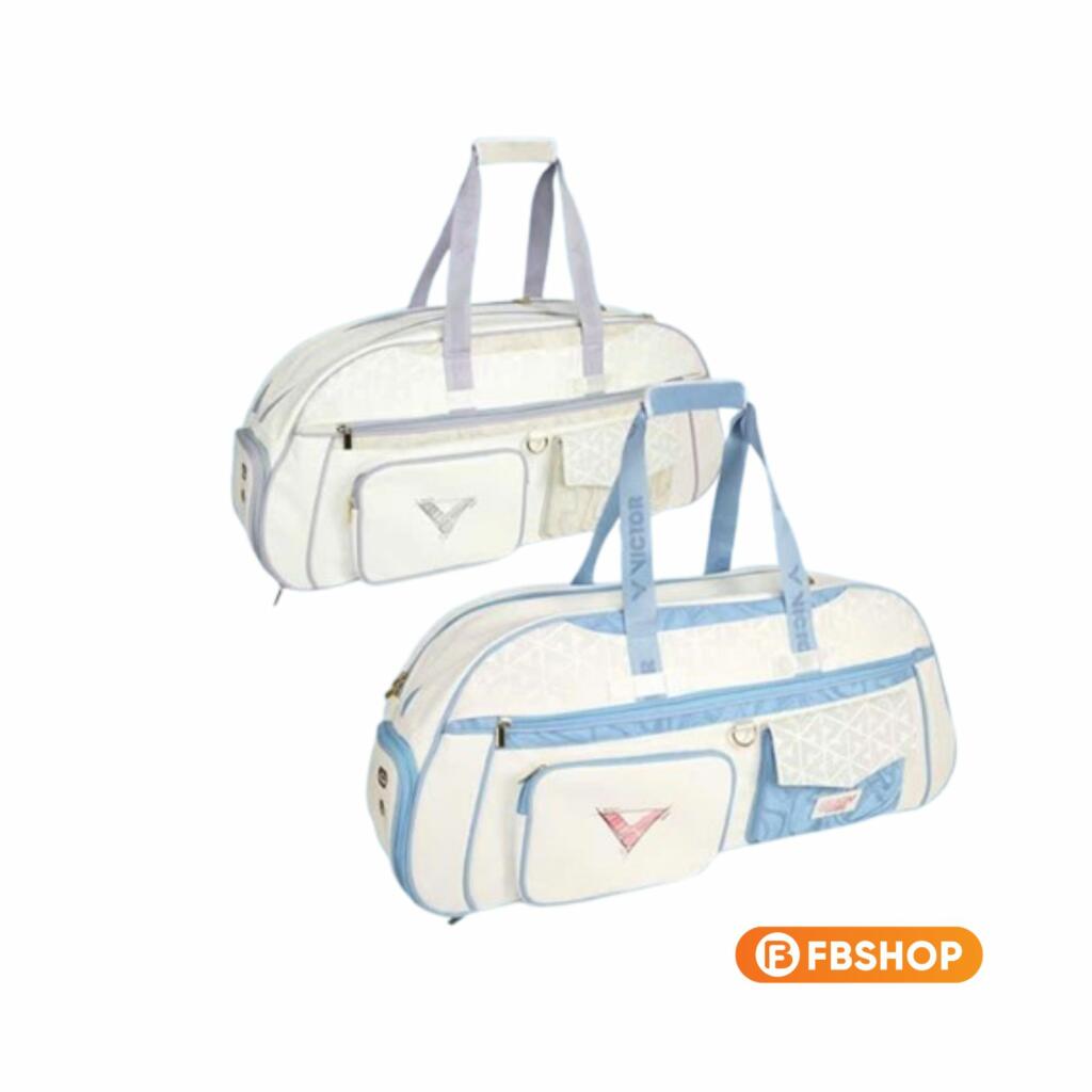 Bao Vợt Cầu Lông Victor BR5643 với 2 phiên bản màu Trắng phối Tím đầy mộng mơ và Trắng phối Xanh thanh thoát Bao Vợt Cầu Lông Victor BR5643 với 2 phiên bản màu Trắng phối Tím đầy mộng mơ và Trắng phối Xanh thanh thoát