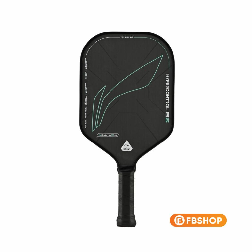 Vợt Pickleball Lining Hypercontrol 8S 16mm với thiết kế đen nhám đầy hiện đại và sang trọng 