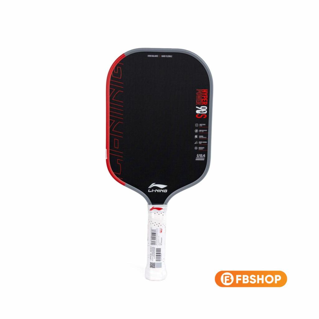 Vợt Pickleball Lining Hyperpower 90S với thiết kế màu Xám Đỏ đầy rực cháy và mạnh mẽ 