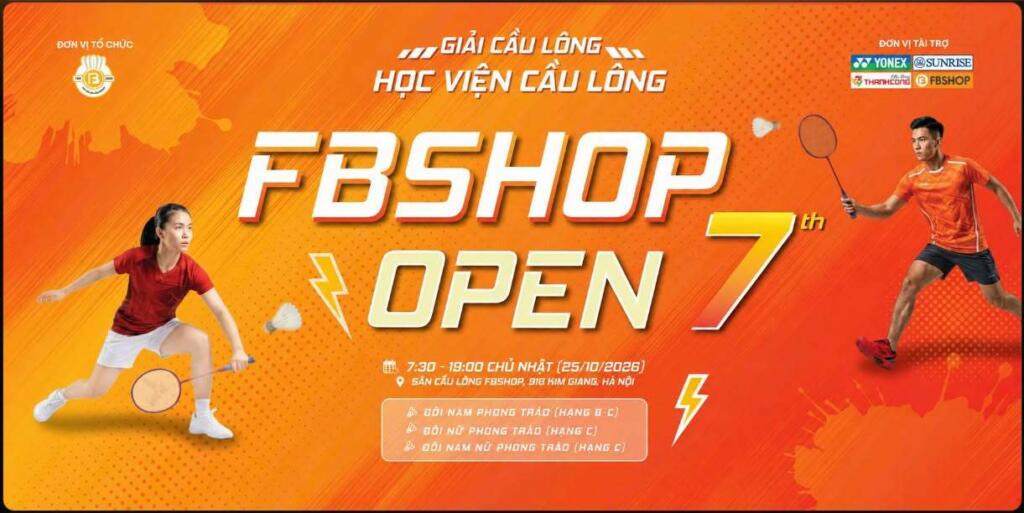 Giải Cầu Lông Học Viện Fbshop Open Lần 7
